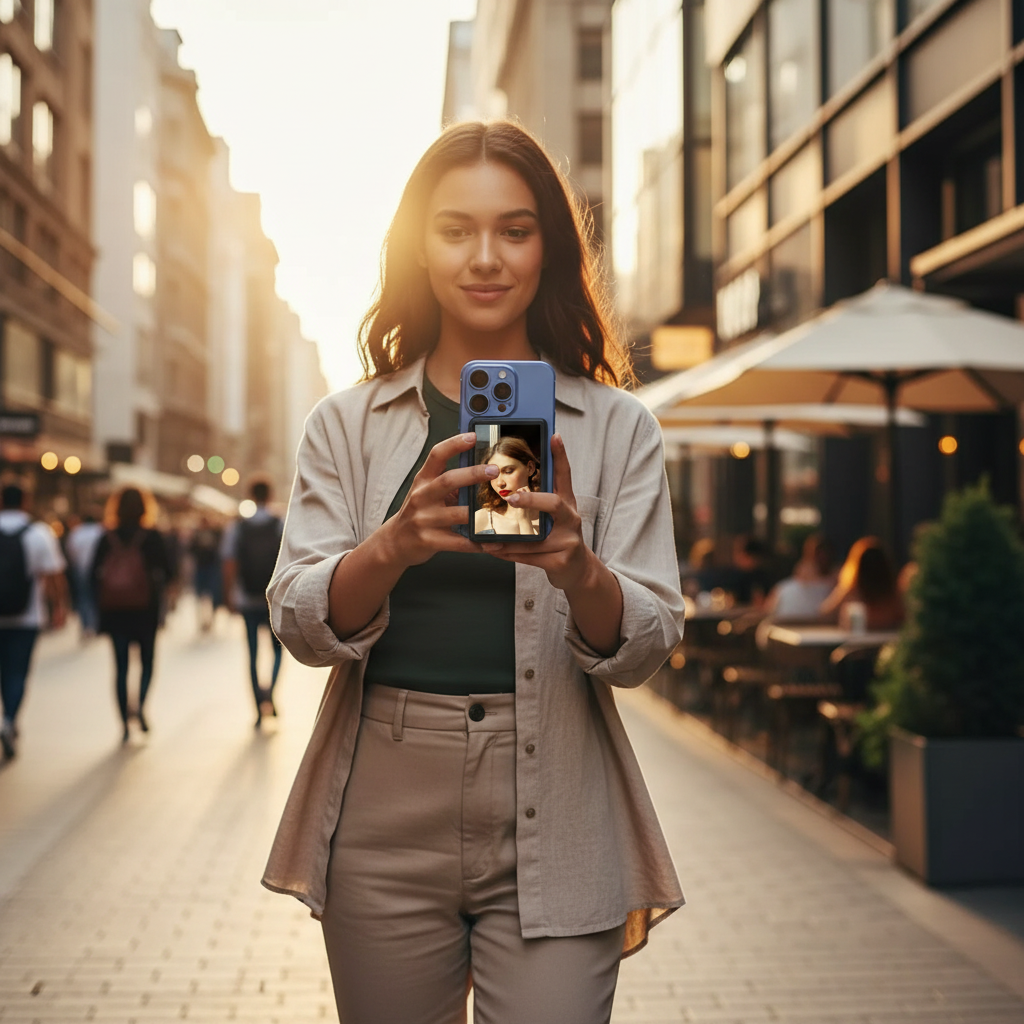 Ecran Selfie Magnétique Smartphone